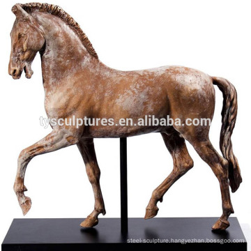 life size European antique city decoration stone marble animal horse sculpture for outdoor park piazza